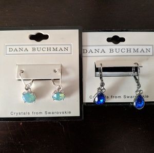Dana Buchman dangle earrings (2 pairs)